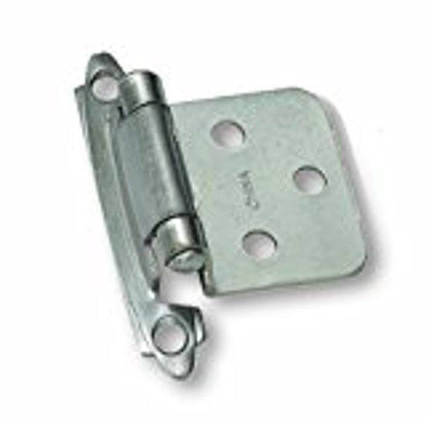 Laurey 59906 Flush Self-Closing Hinge Satin Nickel