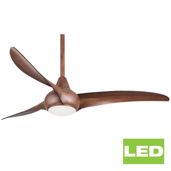 Minka Aire F844-DK 52 In Distressed Wave Ceiling Fan Indoor Koa 3 Blade with Remote Control