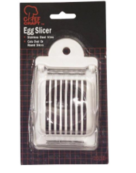 Chef Craft 20152 Egg Slicer White Stainless Steel Blade