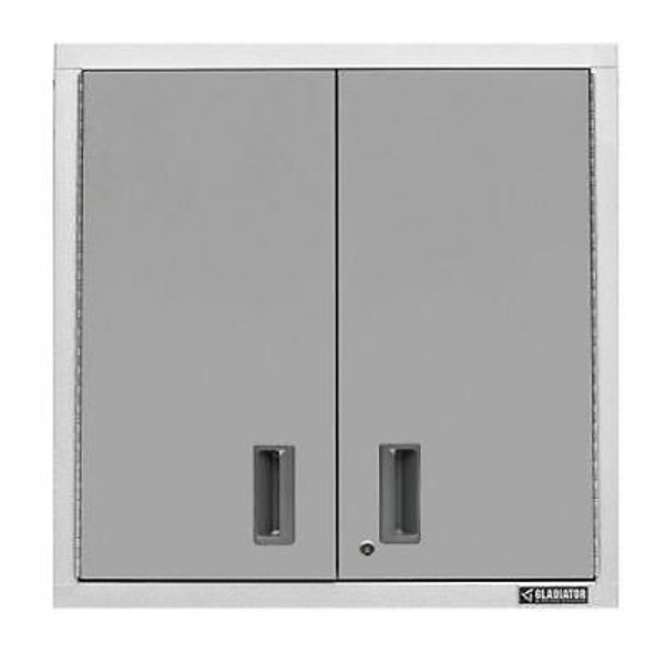Gladiator GAWG302DZW Wall Gear Box White Steel 30 Inch 2 Door Storage Solution