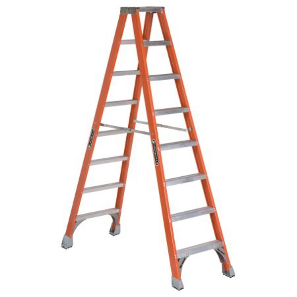 Louisville Ladder FM1508 Twin Step Ladder 8 Ft Fiberglass