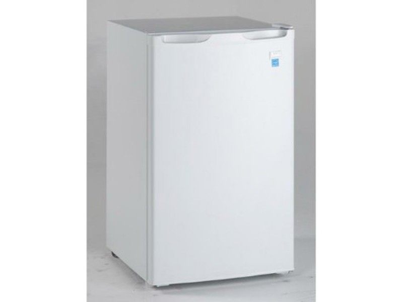 Avanti Products RM4406W Compact Refrigerator 4.4 Cu Ft Separate Chiller Compartment Single Reversible Door
