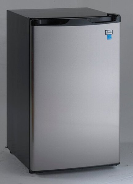 Avanti Products RM4436SS Compact Refrigerator 4.4 Cu Ft Separate Chiller Compartment Single Reversible Door