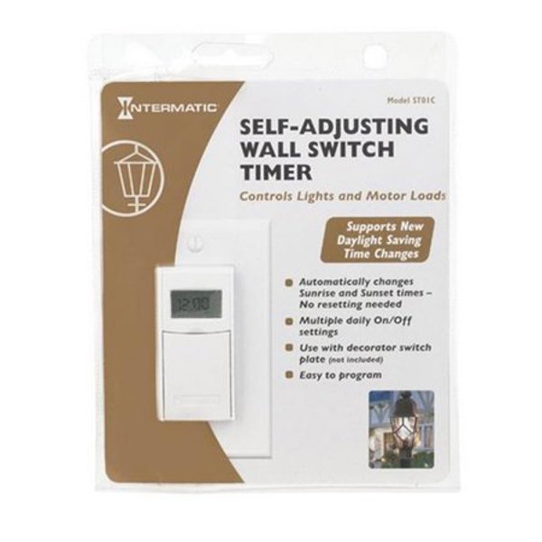 Intermatic Inc ST01K Digital In-Wall Timer 15 Amp 7-Day Astronomic Controls