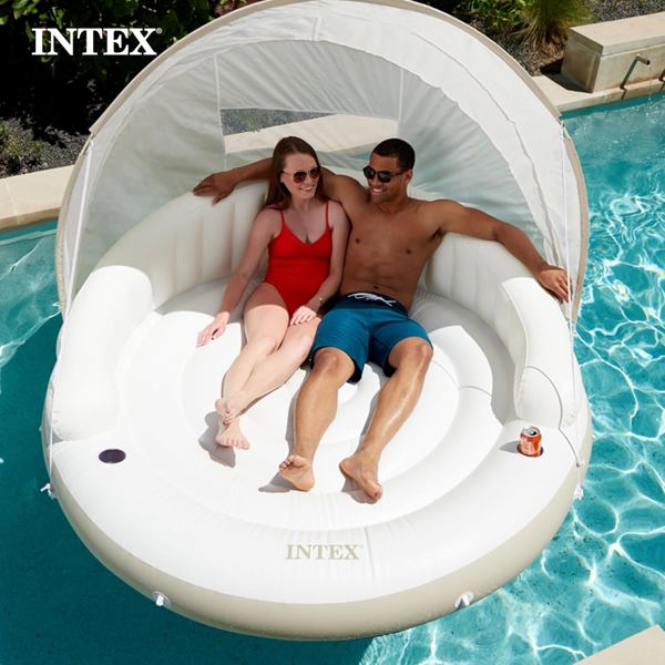 Intex Recreation Corp 58292EP Inflatable Float 78.5 X 59 In with Shade