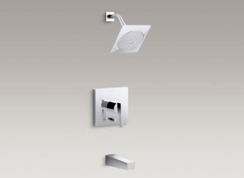 Kohler T99763-4-CP Tub and Shower Trim Package with Single Function Shower Chrome