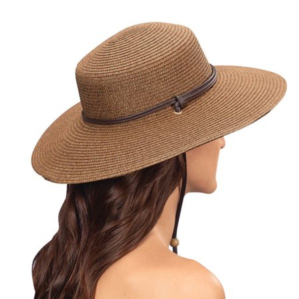 Principle Plastics 442DB Women's Braided Hat Assorted Brown