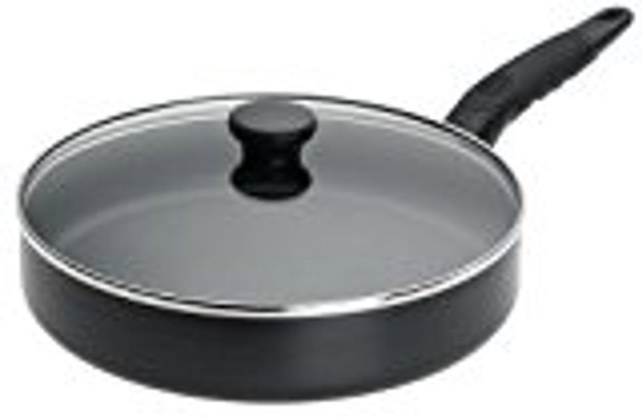 T-FAL A7979784 Fry Pan 10 Inch Nonstick with Glass Lid Black