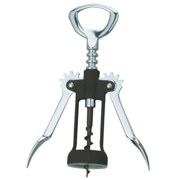 Harold Import Co 4RT Wing Corkscrew Rubber Touch 6.75 Inch Size Durable Rubber Grip
