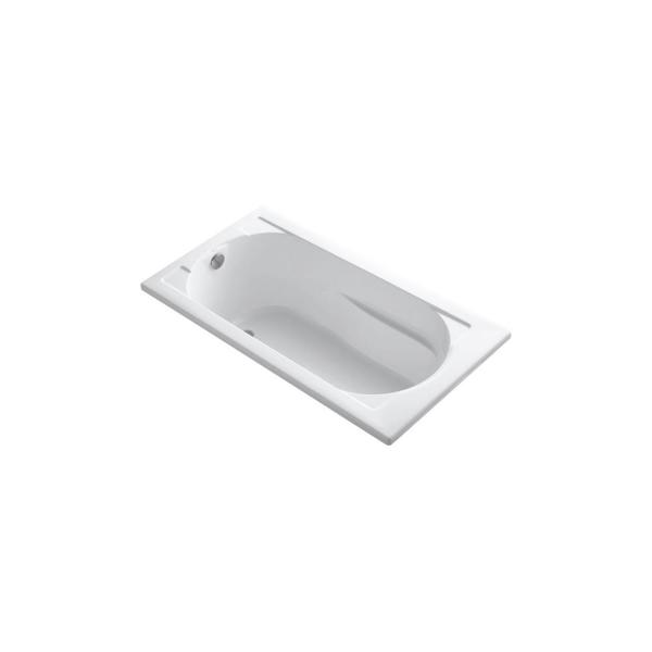 Kohler 1184-0 Devonshire Drop-In Bathtub 60 In x 32 In with Reversible Drain