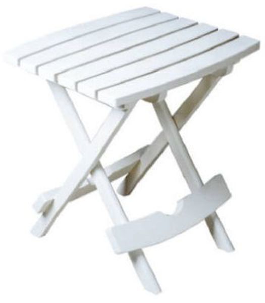 ADAMS MFG CORP 8500-48-3734 Quick Fold Side Table White