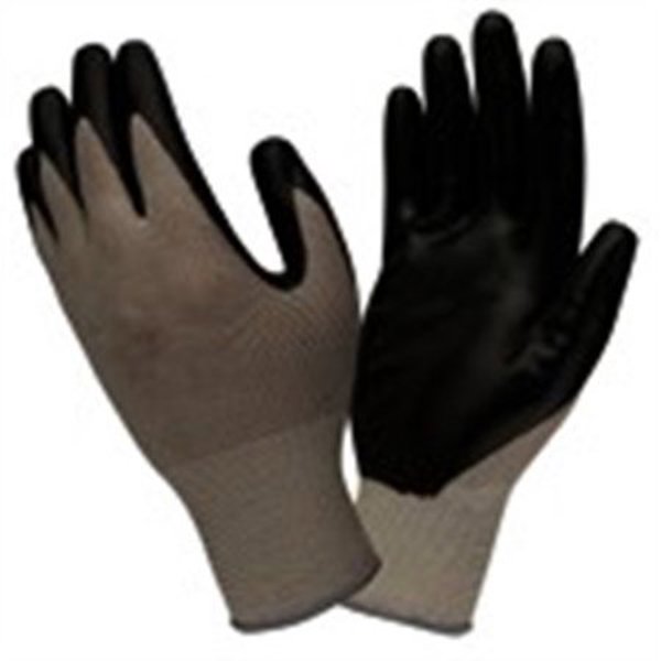 Cordova Gloves 68901 Large Smooth Nitrile-Coated Work Gloves with Nylon Shell