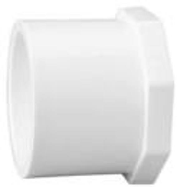 LASCO CARICAP 637-626 Bushing Flush 10 X 6 Slip PVC Pipe Fitting
