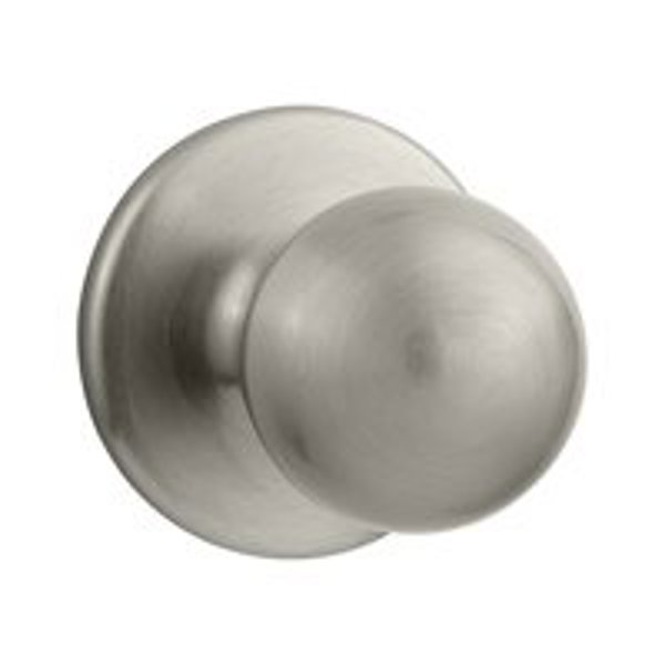 Kwikset 200P15CPRCLRCS Polo Passage Knob Lockset Satin Nickel Zinc