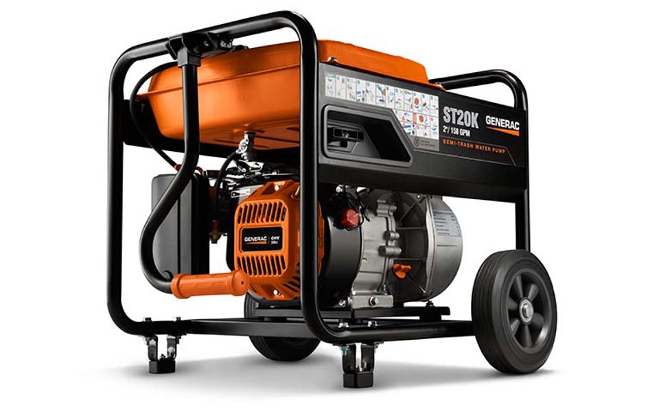 ST20K Generac Power Systems 6822 Semi-Trash Water Pump