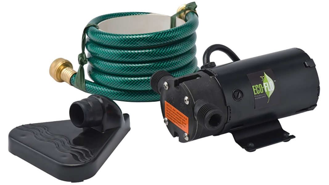 ECO-FLO PUP61 Utility Pump 1/12 HP 12V 360 GPH 115V Lightweight