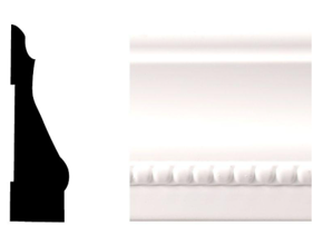 CASING White PVC Trim