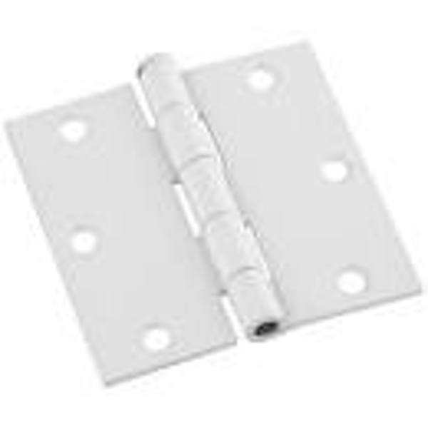 National Hardware N240-457 Door Hinge 3-1/2 In White Finish