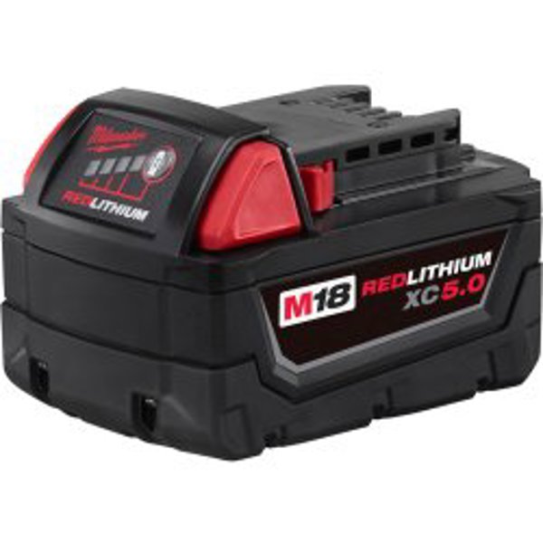 Milwaukee 48-11-1850 Rechargeable Tool Battery 18V 5Ah 105 Min Charging
