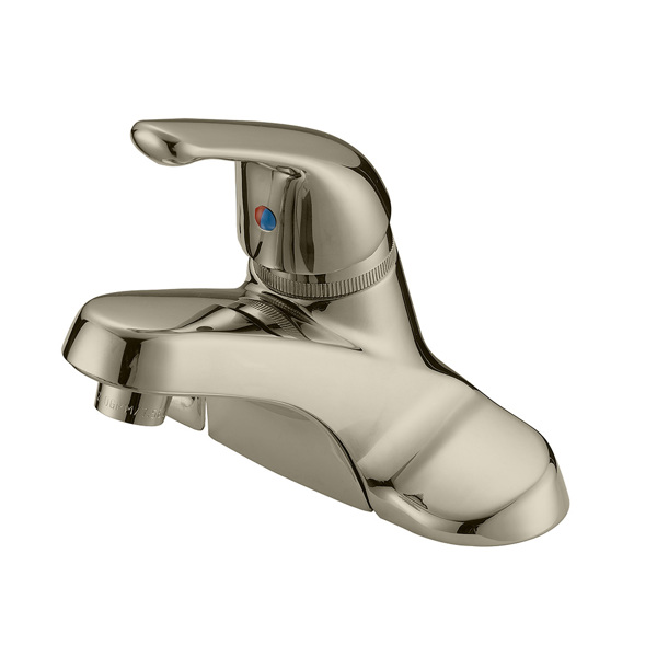 B&K Faucets 222-341 Lavatory Faucet Single Handle Brushed Nickel