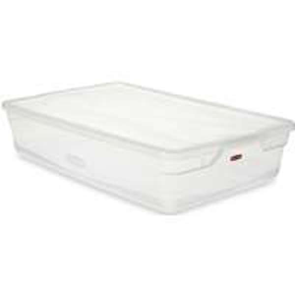 United Solutions 3Q2800CLR Non Latching Storage Container 41 Qt Capacity Clear Polypropylene