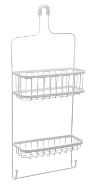 Zenith Products 7617WW Premium Over the Showerhead Caddy White