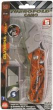 33-207 Folding Utility Knife Orange Camo Design