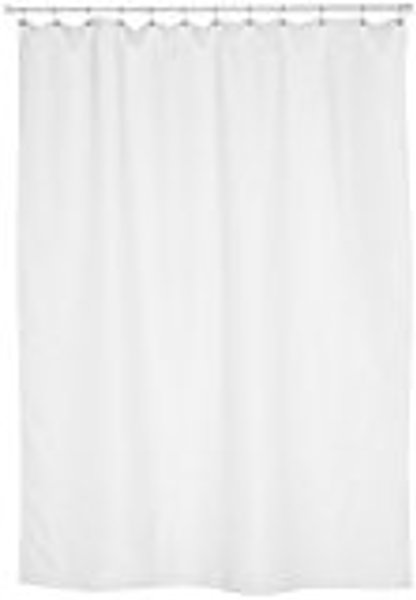 Carnation Home Furnishing SC-FAB Fabric Shower Curtain 84 Inch Extra Long White