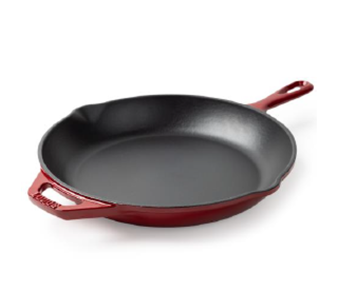 Lodge MFG CO EC11S402 Ruby Red Enameled Cast Iron Skillet 11 In Red