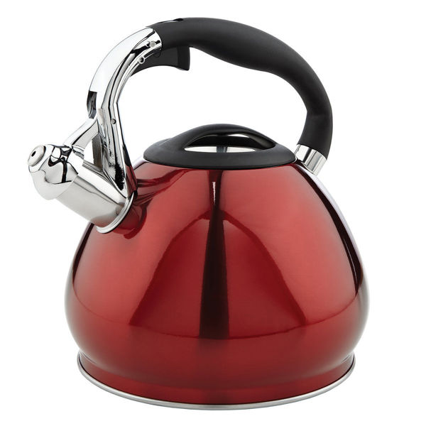 Kennedy International 3550 Teakettle 3.4L Capacity Stainless Steel Shiny Red