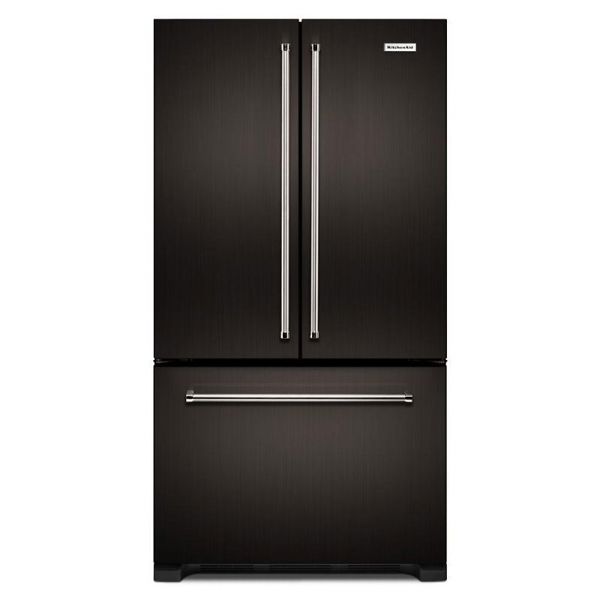 KitchenAid KRFC302EBS French Door Refrigerator 22 Cu Ft Internal Water Smooth Door Contour Door