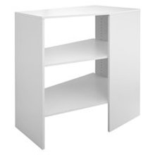 487100 Corner Unit Shelf Stackable Pure White