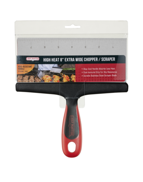 Chef Master 90264 Extra Wide Heavy Duty Griddle Scraper 8 In