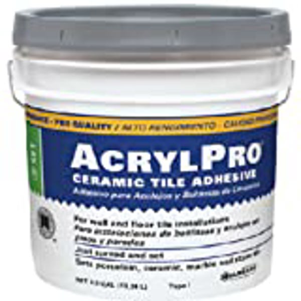 Custom Building Products ARL40003 Adhesive 3.5 Gal Tile Ceramic Acrylpro White