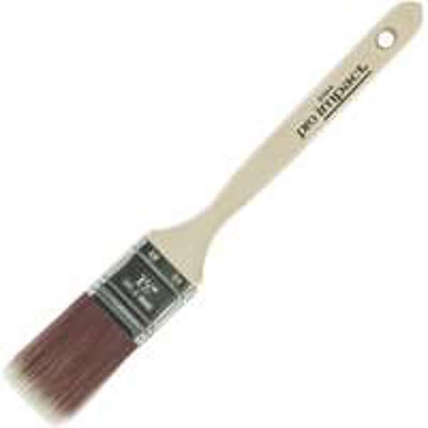 Linzer Products WC2164-1.5 Paint Brush 1-1/2 In by 2-1/4 In Wood Handle Polyester Bristle