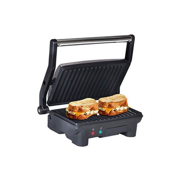 Elite Maxi-Matic EPN2976 Panini Grill Stainless Steel Nonstick Plates Adjustable Temperature Control