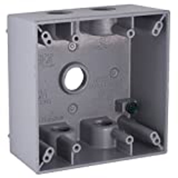 BELL WEATHERPROOF 5337-5 Outlet Box 2 Gang 4-1/2 In X 4-9/16 In X 2 In