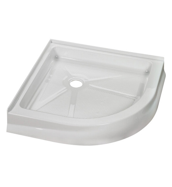 FLEURCO FLEURCO ABR36-18 Round Shower Base 36 In Acrylic Corner White