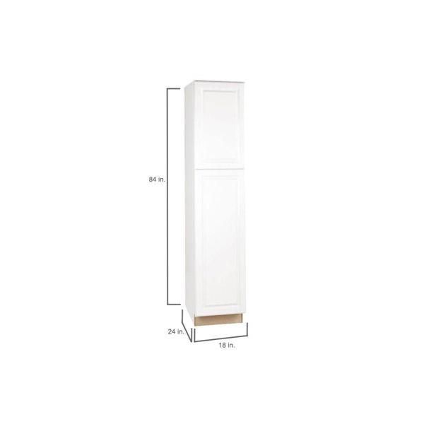 Timberland Cabinet Co. TIMBER SW3 UC1884 Utility Cabinet Single Door 18 In x 84 In White