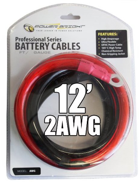 Power Bright 2 AWG 12 Battery Cables