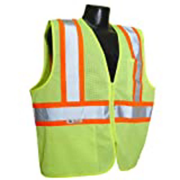 Radians Inc SV22-2ZGM-L Large Two Tone Trim Safety Vest 26 In