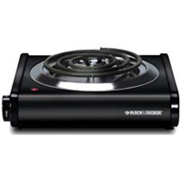BLACK & DECKER SB1001B Single Burner Stove Black
