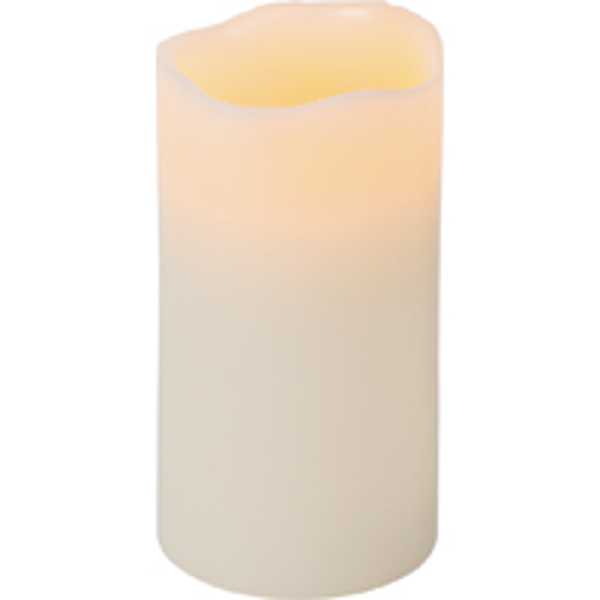 Gerson Company 33076 Candle 3x6 Bone Melt Edge