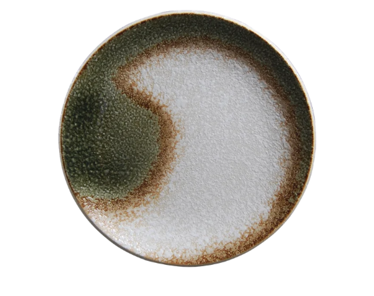 Palate and Plate BK-2010 Coupe Plate 9 In Seaweed Marine Collection