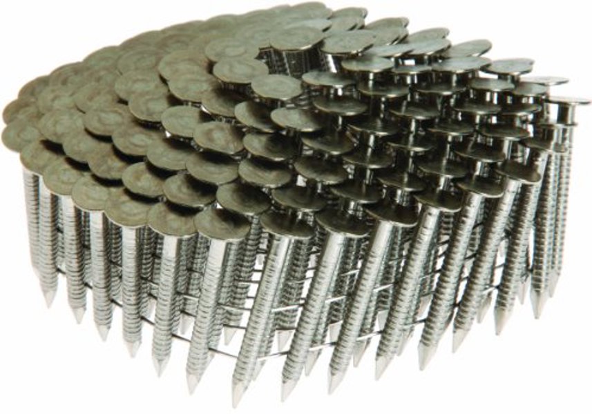 Grip Rite MAXC62853 Ring Shank Nail Coil 1-1/4 In Stainless Steel 3600 Piece Box
