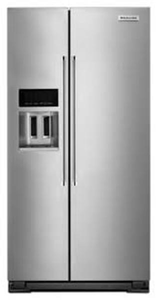 KitchenAid KRSC503ESS 36 Inch Side By Side Refrigerator With 25 Cu Ft Capacity In Stainless Steel