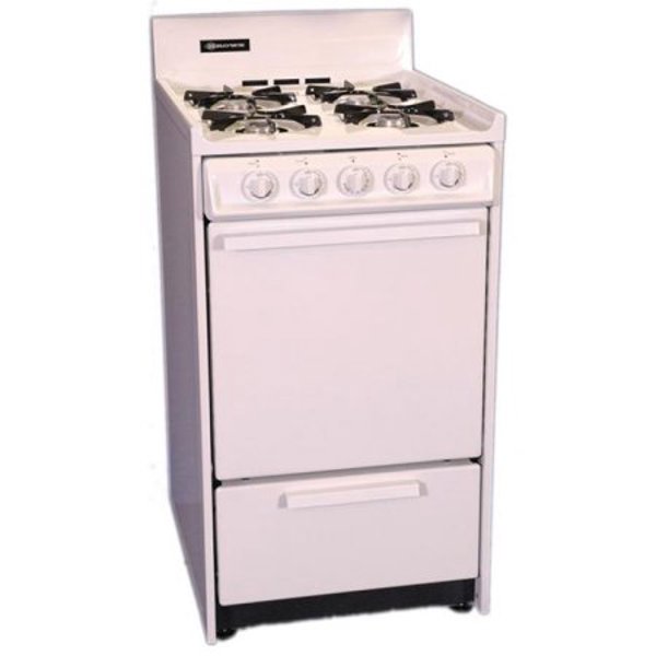 Brown Stove Works, Inc. BRO WLM110-7 Gas Range 20 In White Color Electric Ignition