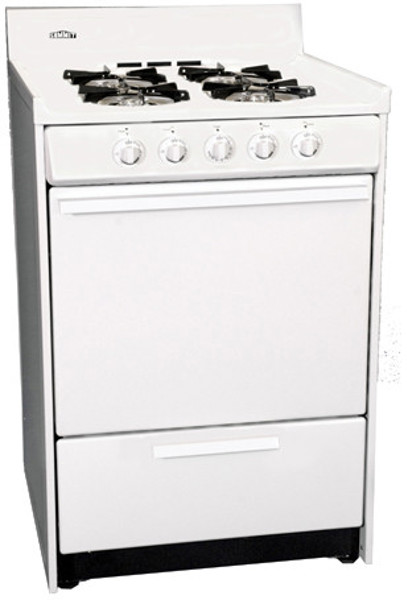 Brown Stove Works, Inc. BRO WLM610-7 Gas Range 24 In White Electric Ignition