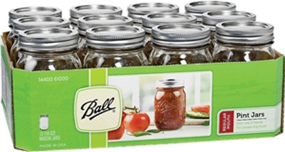 61000 1 Pt Regular Mouth Canning Jar