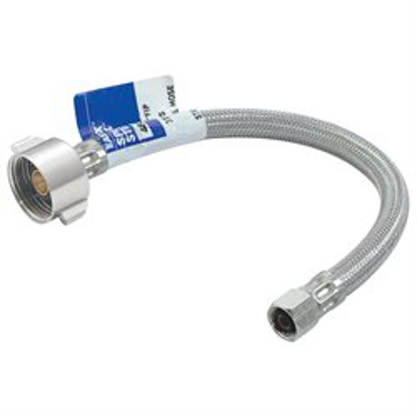 Eastman 48088 Toilet Connector 7/8 In x 1 In Stainless Steel
